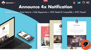 Announce 4x Responsive Email Online Builder