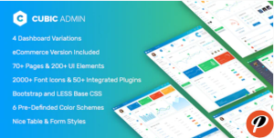 Cubic Admin Dashboard UI Kit Framework with Frontend Templates 1