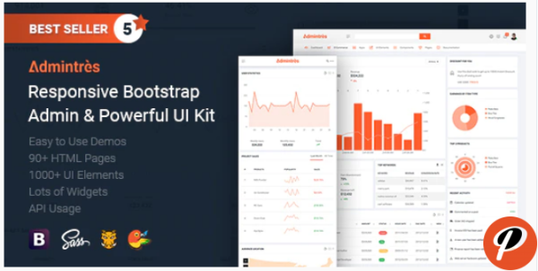 Admintres Responsive Bootstrap Admin Powerful UI Kit