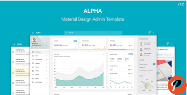 Alpha Material Design Admin Template