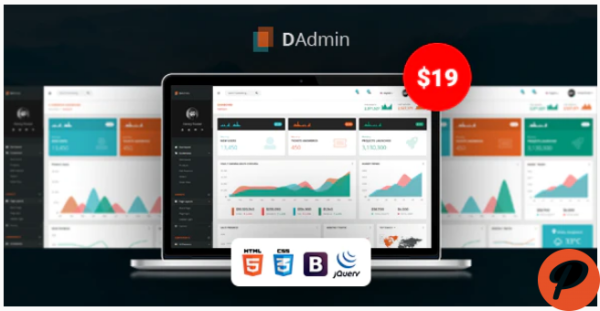 DAdmin Responsive Bootstrap Admin Dashboard
