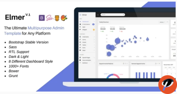 Elmer Multipurpose Bootstrap Admin Dashboard Template UI Kit