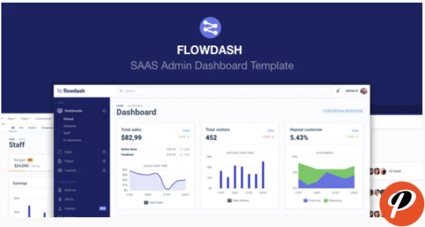 FlowDash SAAS Admin Dashboard Template