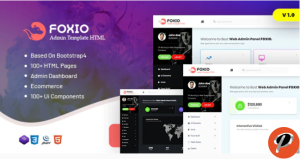 Foxio Responsive Admin Dashboard Template