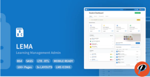 LEMA Learning Management System Admin Template