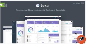 Lexa Responsive Node.js Admin Dashboard Template
