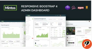 Mintos Responsive Bootstrap 4 Admin Dashboard Template