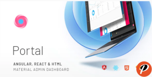 Portal Angular React HTML Material Admin Template