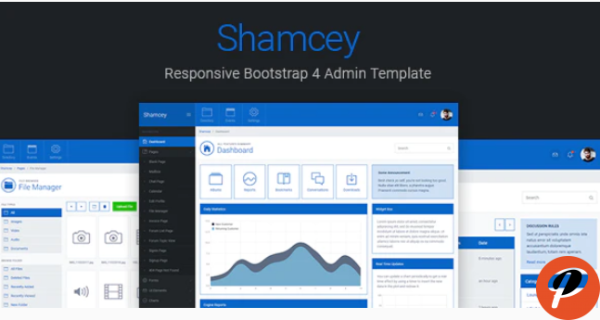 Shamcey Metro Style Bootstrap 4 Admin Template 1