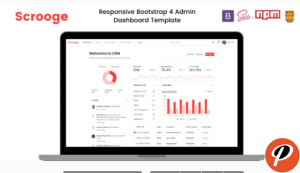 Scrooge Bootstrap 4.4.1 Responsive Admin Dashboard Template UI Kit 1