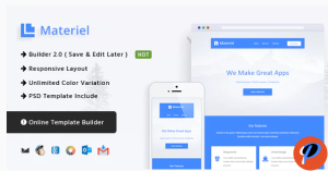 Material Responsive Email Template Online Builder