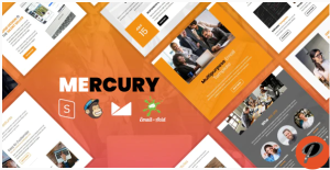 Mercury Responsive Email Template with Mailchimp Editor StampReady Builder Online Composer