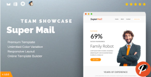Responsive Email Online Template Builder SuperMail Team Showcase
