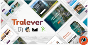 Tralever Responsive Email Template with MailChimp Editor StampReady Online Builder