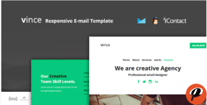Vince Mail Responsive E mail Template Online Access