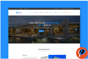Real Estate Website PSD Template