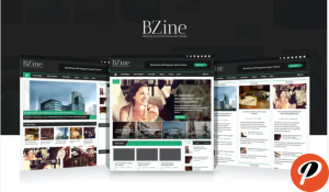 Bzine News and Magazine Website PSD Template