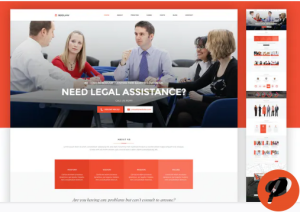 Lawyer Web Template PSD
