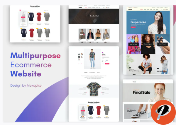 Multipurpose Ecommerce Website Design Template 1