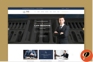 Lawyer Attorney Website PSD Template