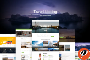 Travel Listing Listing Website PSD Template