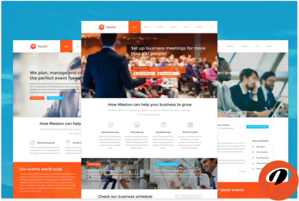 Meeton Conference Event PSD Template 1