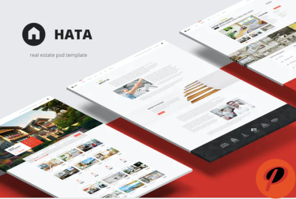 Hata — Real Estate PSD Template 1