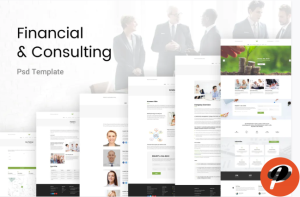 Financial Consulting PSD Template