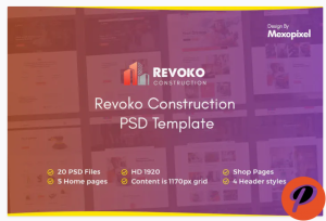 Revoko Construction PSD Template