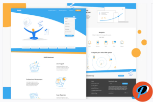 DUID Accounting and CRM Website XD Template