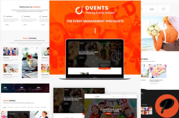 DVENTS Events PSD Template