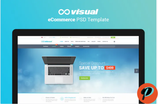 Visual eCommerce PSD Template