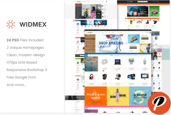 WidMex Multipurpose eCommerce PSD Template