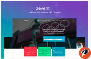 Zevent Conference Event PSD Template