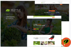 Seattle Gardening PSD Template