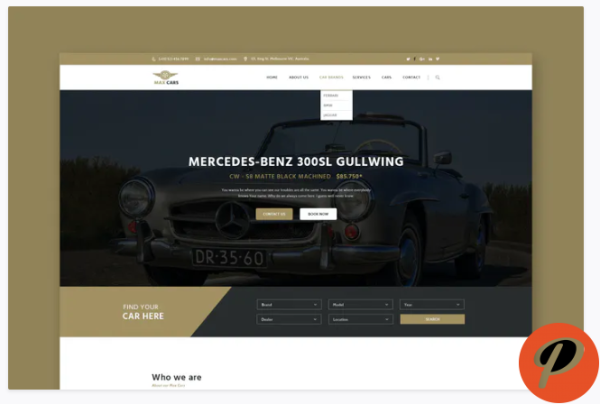 Old Timers PSD Template