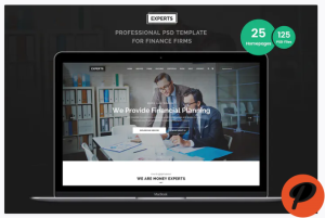 Experts Business and Finance PSD Template