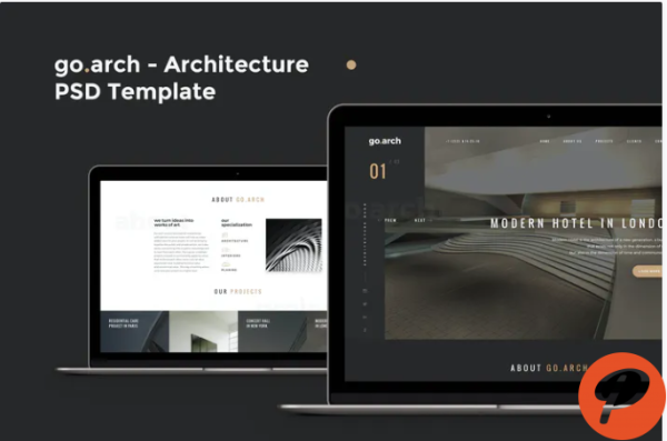 go.arch Architecture PSD Template