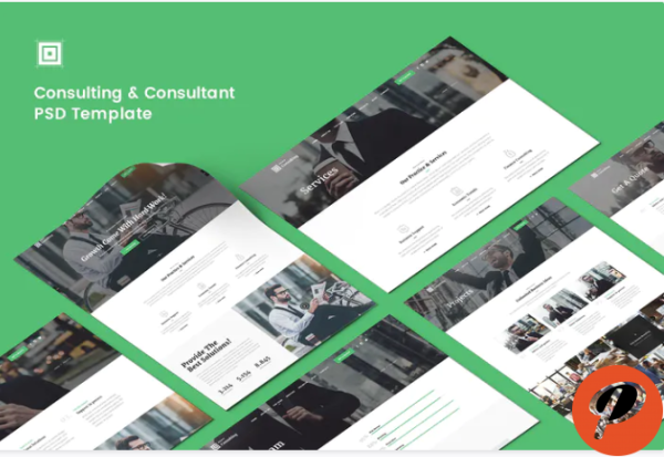 Consulting Consultant PSD Template