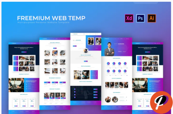 Freemium PSD Web Template