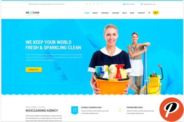 Max Cleaners Movers PSD Template