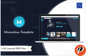 Miraculous Music Station PSD Template