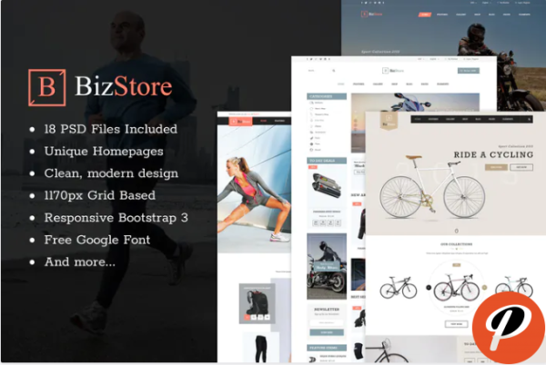 BizStore Multipurpose eCommerce PSD Template