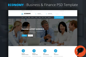 Economy Finance Business PSD Template
