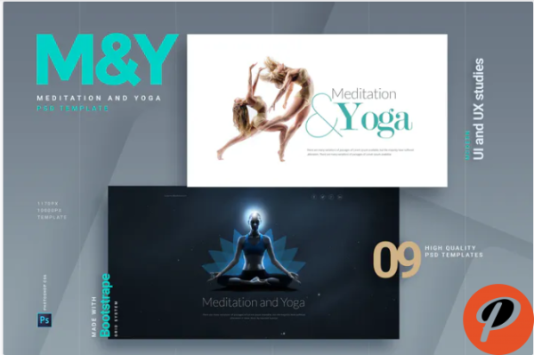 Meditation and Yoga Multipurpose PSD Template