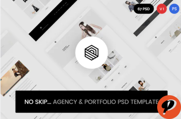 No Skip Creative Agency Portfolio PSD Template