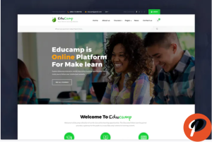EduCamp Education Online Learning PSD Template