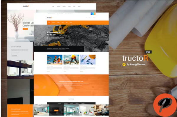 Tructor Construction PSD Template