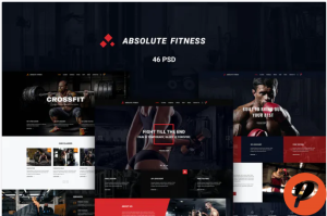 Absolute Fitness PSD Template