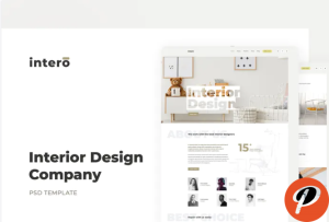 Interior Design Agency PSD Template – Intero